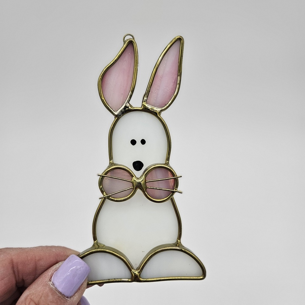 Vintage Rabbit / Bunny Suncatcher Cottagecore Adorable